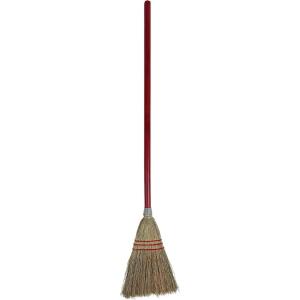 Boardwalk Corn Fiber Lobby/toy Broom, Corn Fiber Bristles, 39″ Overall Length, Red