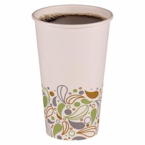 Boardwalk Deerfield Printed Paper Hot Cups, 16 Oz, 50 Cups/sleeve, 20 Sleeves/carton