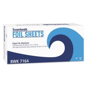 Boardwalk Heavy-Duty Aluminum Foil Pop-Up Sheets, 12 x 10.75, 200/Box, 12 Boxes/Carton