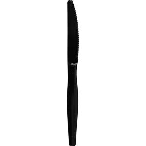 Boardwalk Heavyweight Polystyrene Cutlery, Knife, Black, 1000/carton