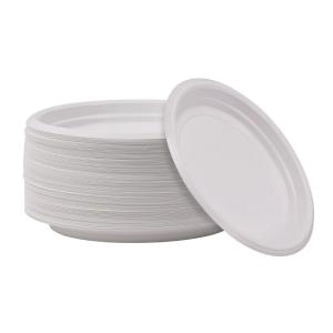 Boardwalk Hi-Impact Plastic Dinnerware, Plate, 9″ dia, White, 500/Carton
