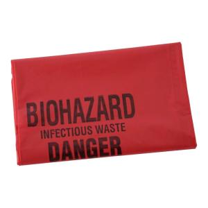 Boardwalk Linear Low Density Health Care Trash Can Liners, 16 gal, 1.3 mil, 24 x 32, Red, 250/Carton