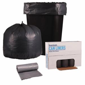 Boardwalk Low-Density Waste Can Liners, 60 gal, 0.95 mil, 38″ x 58″, Gray, 25 Bags/Roll, 4 Rolls/Carton(Gray)