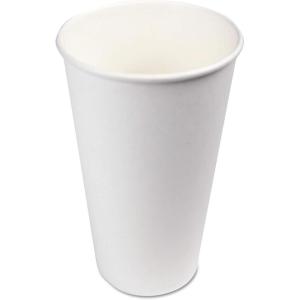 Boardwalk Paper Hot Cups, 20 Oz, White, 12 Cups/sleeve, 50 Sleeves/carton