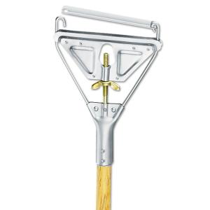 Boardwalk UNS 601 BWK601 Quick Change Metal Head Wooden Mop Handle, Junior, 7/8″ Diameter x 54″, Natural (Pack of 6)