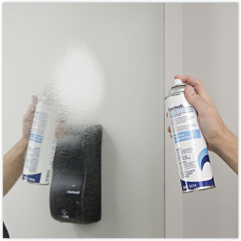 image:imageBoardwalk 341ACT Glass Cleaner Sweet Scent 185 oz Aerosol Can Case of 12