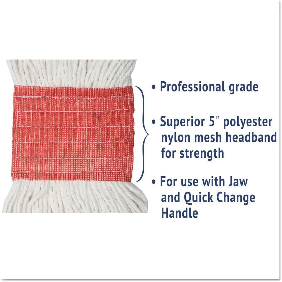 image:imageBoardwalk 503BLEA Su Loop Wet Mop Head CottonSynthetic Large Size BlueWhite