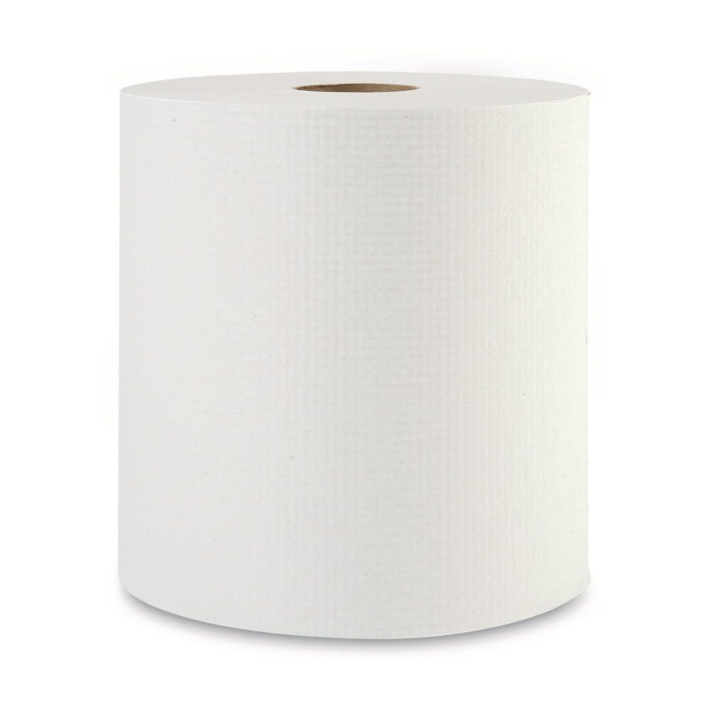 image:imageBoardwalk 6261 Hardwound Paper Towels 1Ply 8 x 600ft White 2 Core Case of 12 RollsWhite