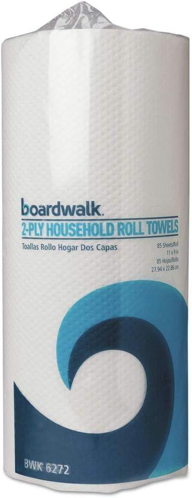 image:imageBoardwalk 6273 Perforated Paper Towel Roll 2Ply White 11 x 8 12 250 Sheets Per Roll Case of 12 RollsWhite