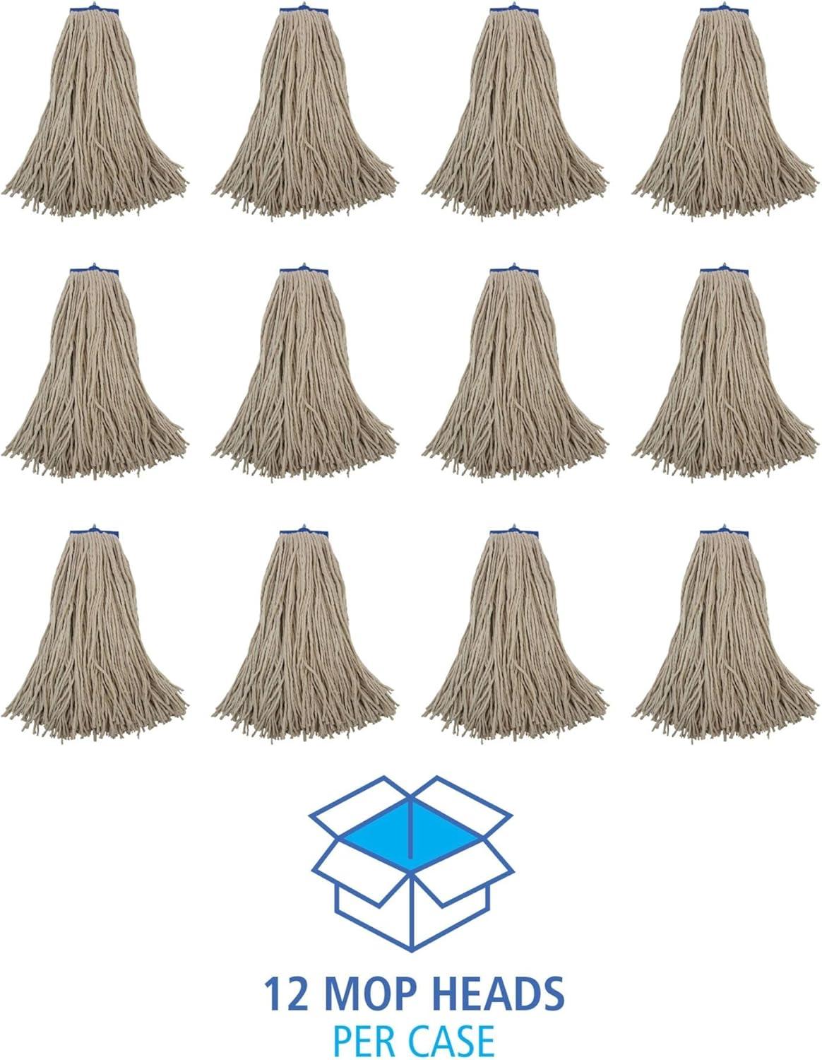 image:imageBoardwalk 724CEA CutEnd LieFlat Wet Mop Head Cotton 24oz White