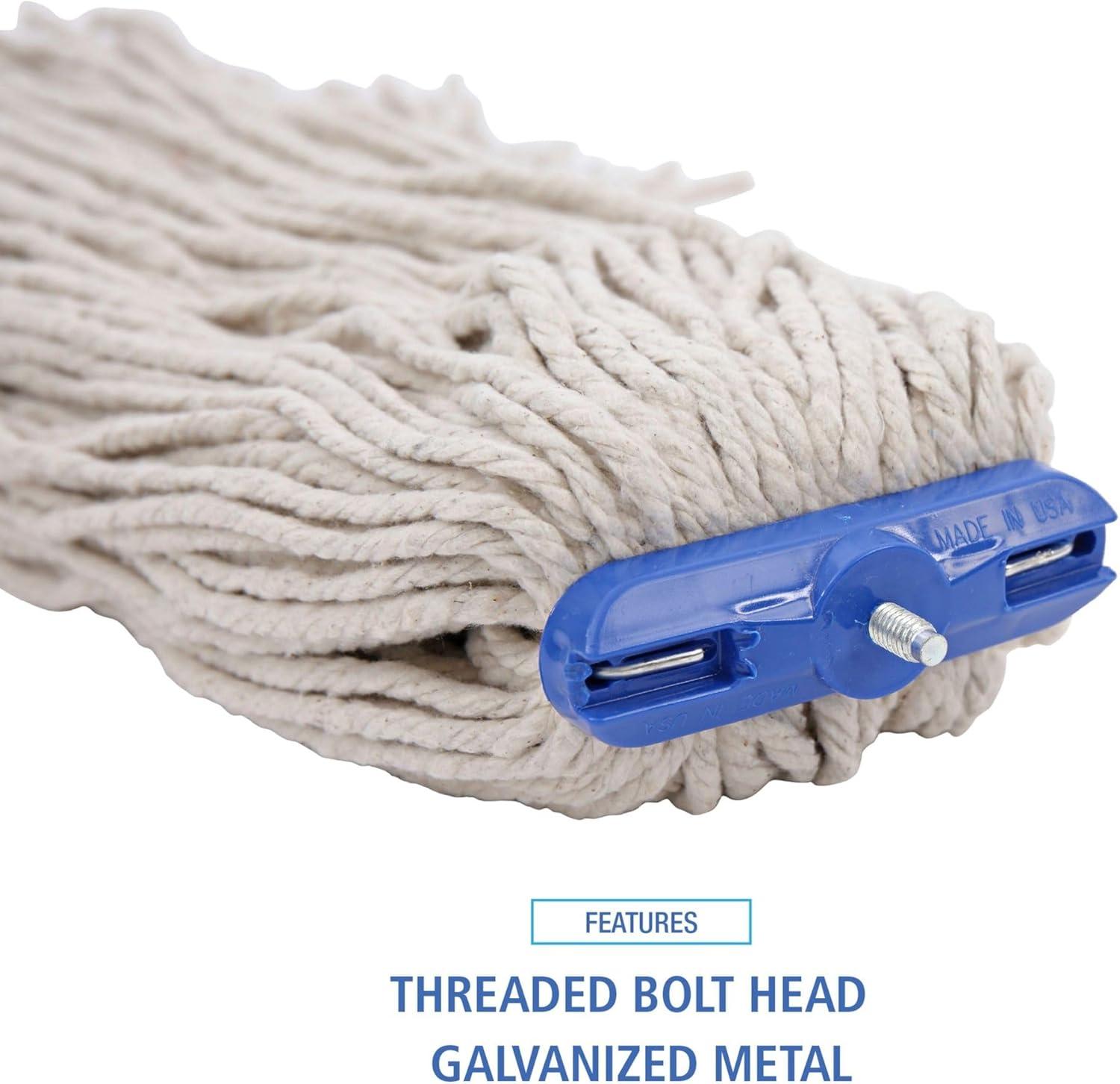 image:imageBoardwalk 724CEA CutEnd LieFlat Wet Mop Head Cotton 24oz White