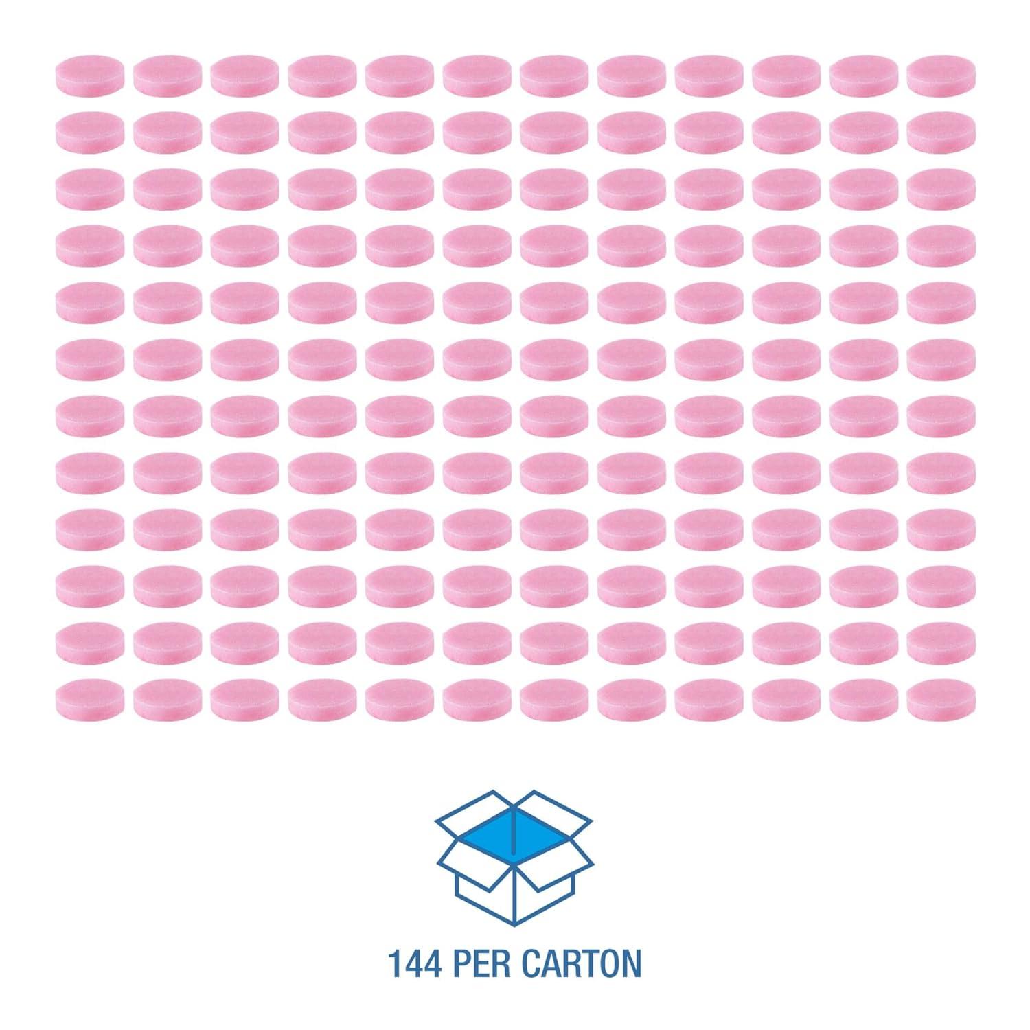 image:imageBoardwalk Deodorizing Para Urinal 3oz Blocks Case of 144 Air Freshening Cherry Scent Pink Powerful Fragrance Lasts Up to 30 days Individually Wrapped