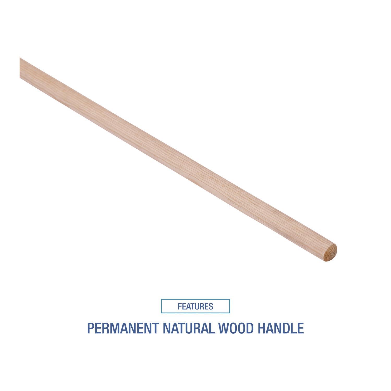 image:imageBoardwalk HandleDeck Mops 20 oz White Cotton Head 54 Oak Wood Handle