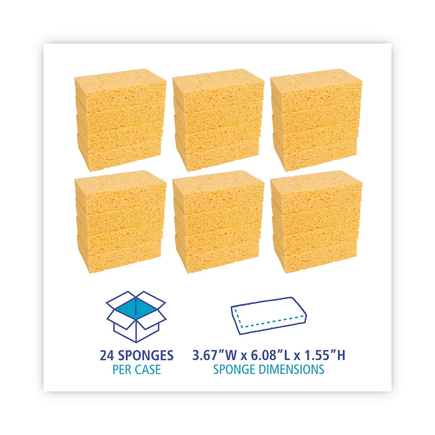 image:imageBoardwalk Medium Cellulose Sponge 367 X 608 155 Thick Yellow 24carton