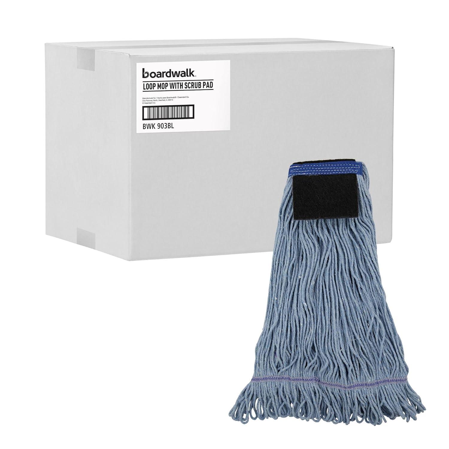 image:imageBoardwalk Mop Head LoopEnd Cotton with Scrub Pad Large 12Carton
