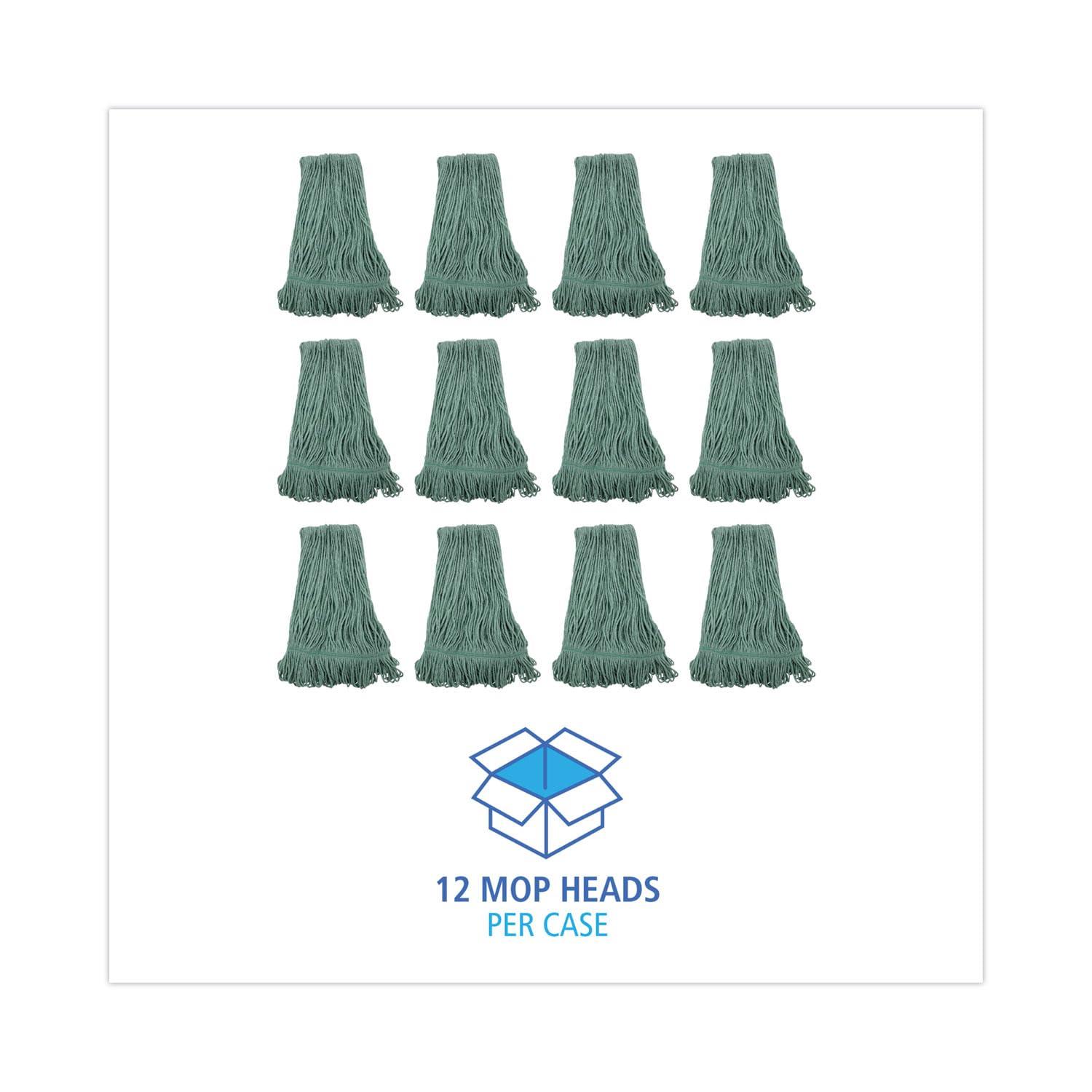 image:imageBoardwalk Mop Head Premium Standard Head CottonRayon Fiber Medium Green 12Carton
