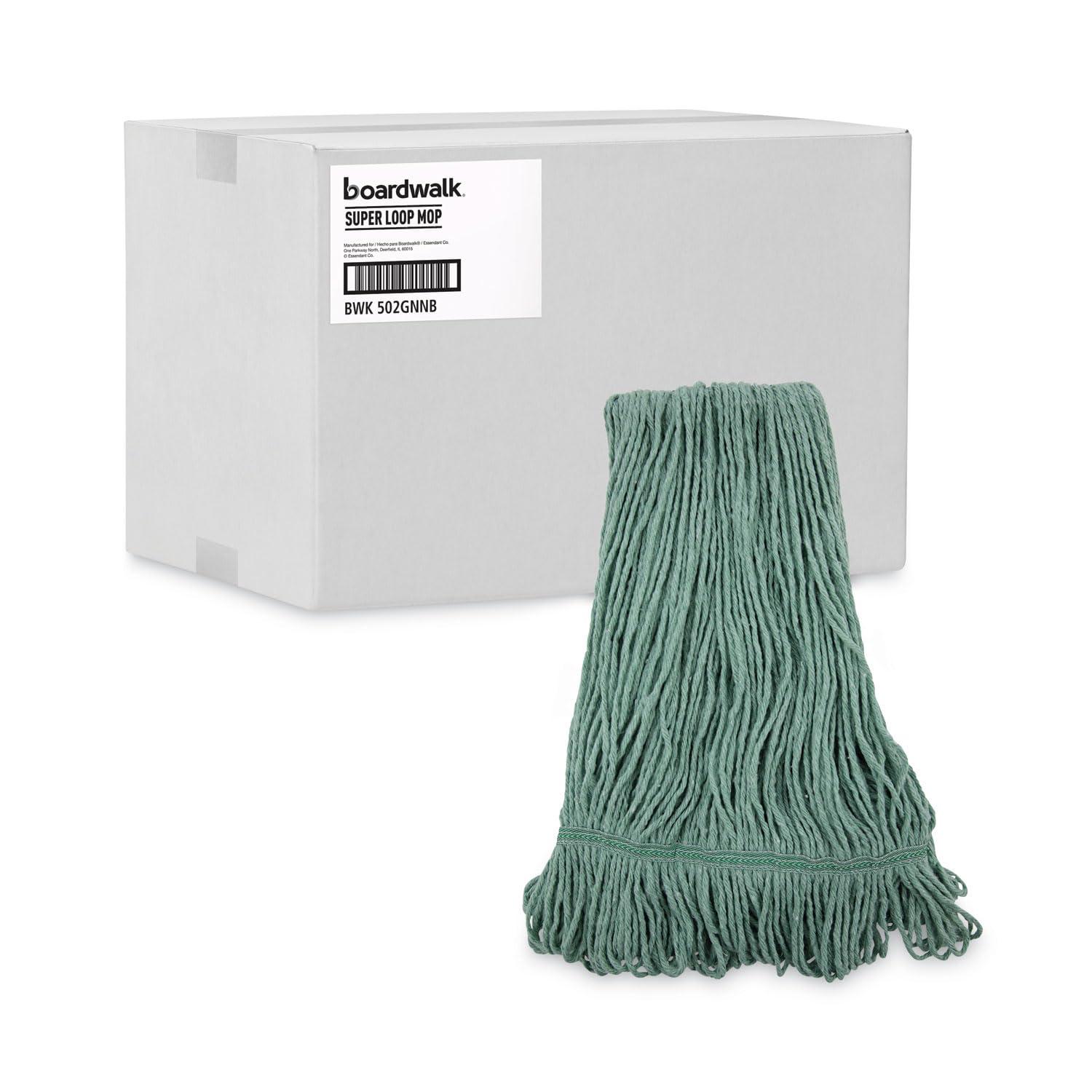 image:imageBoardwalk Mop Head Premium Standard Head CottonRayon Fiber Medium Green 12Carton