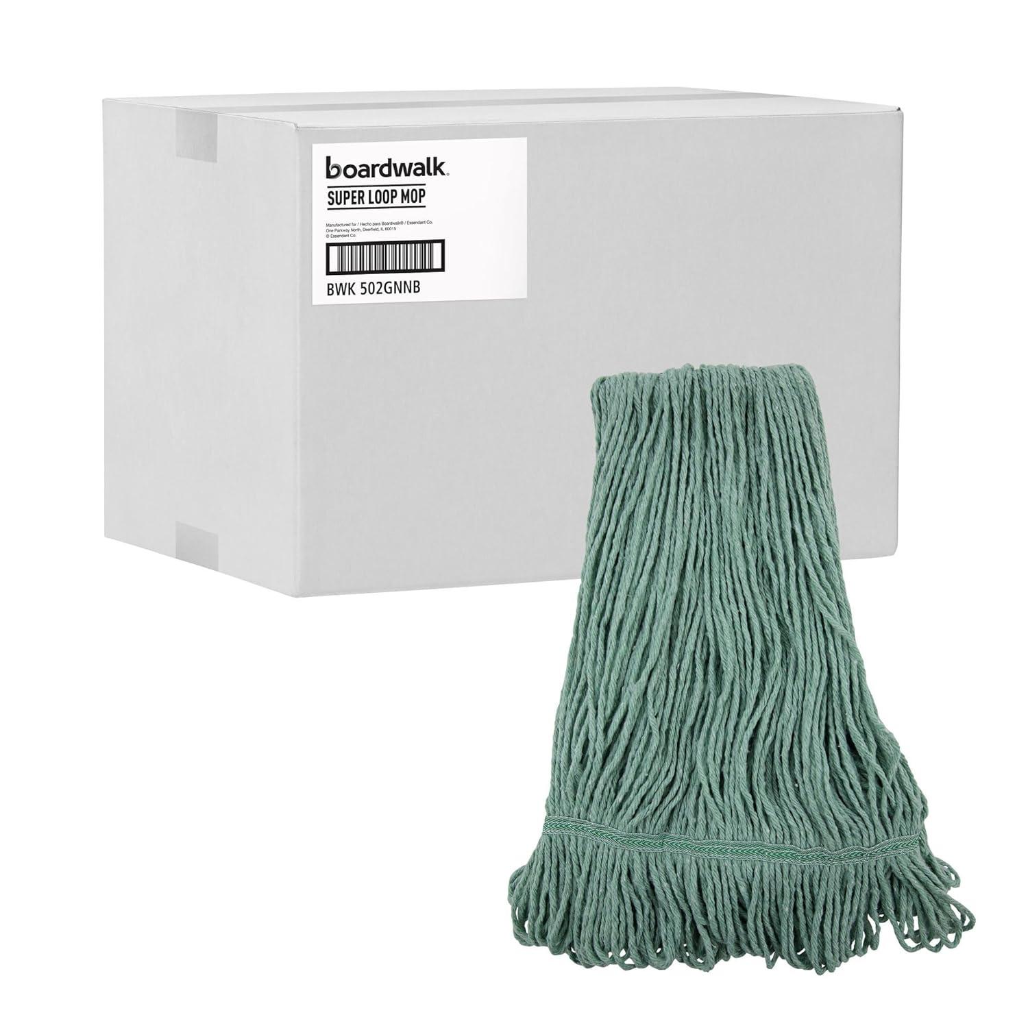 image:imageBoardwalk Mop Head Premium Standard Head CottonRayon Fiber Medium Green 12Carton