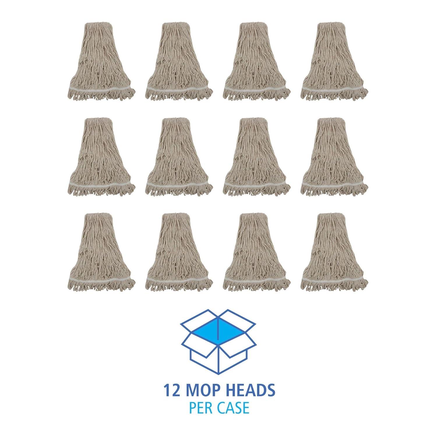 image:imageBoardwalk Mop Head Pro Loop WebTailband Premium Standard Head Cotton 32Oz White