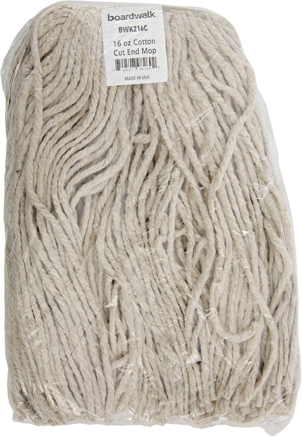image:imageBoardwalk Premium CutEnd Wet Mop Heads Cotton 16oz White 12Carton