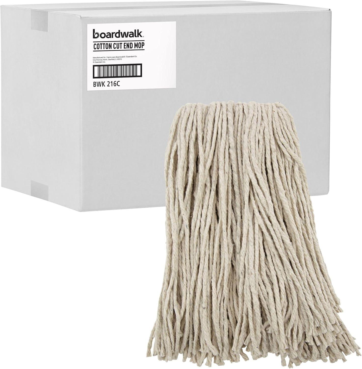 image:imageBoardwalk Premium CutEnd Wet Mop Heads Cotton 16oz White 12Carton