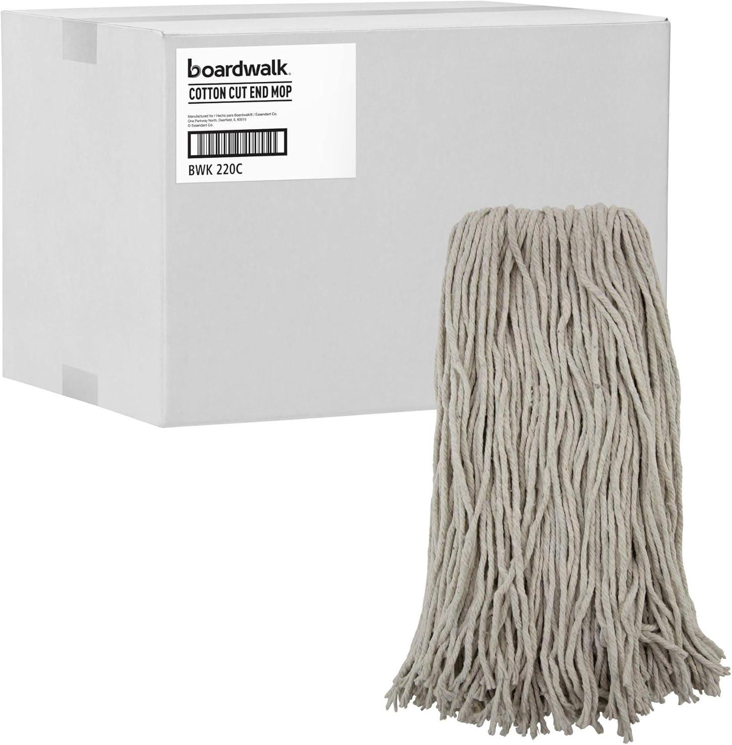 image:imageBoardwalk Premium CutEnd Wet Mop Heads Cotton 20oz White 12Carton