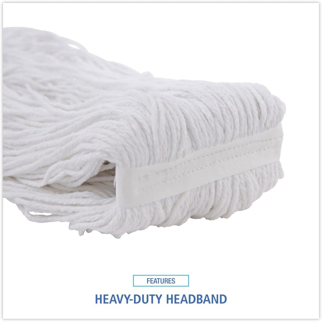 image:imageBoardwalk Pro Loop Webtailband Wet Mop Head Rayon 24 Size White 12carton