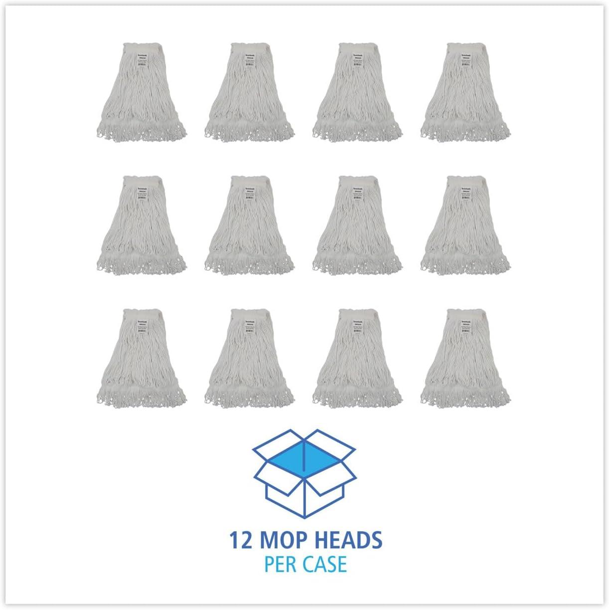 image:imageBoardwalk Pro Loop Webtailband Wet Mop Head Rayon 24 Size White 12carton
