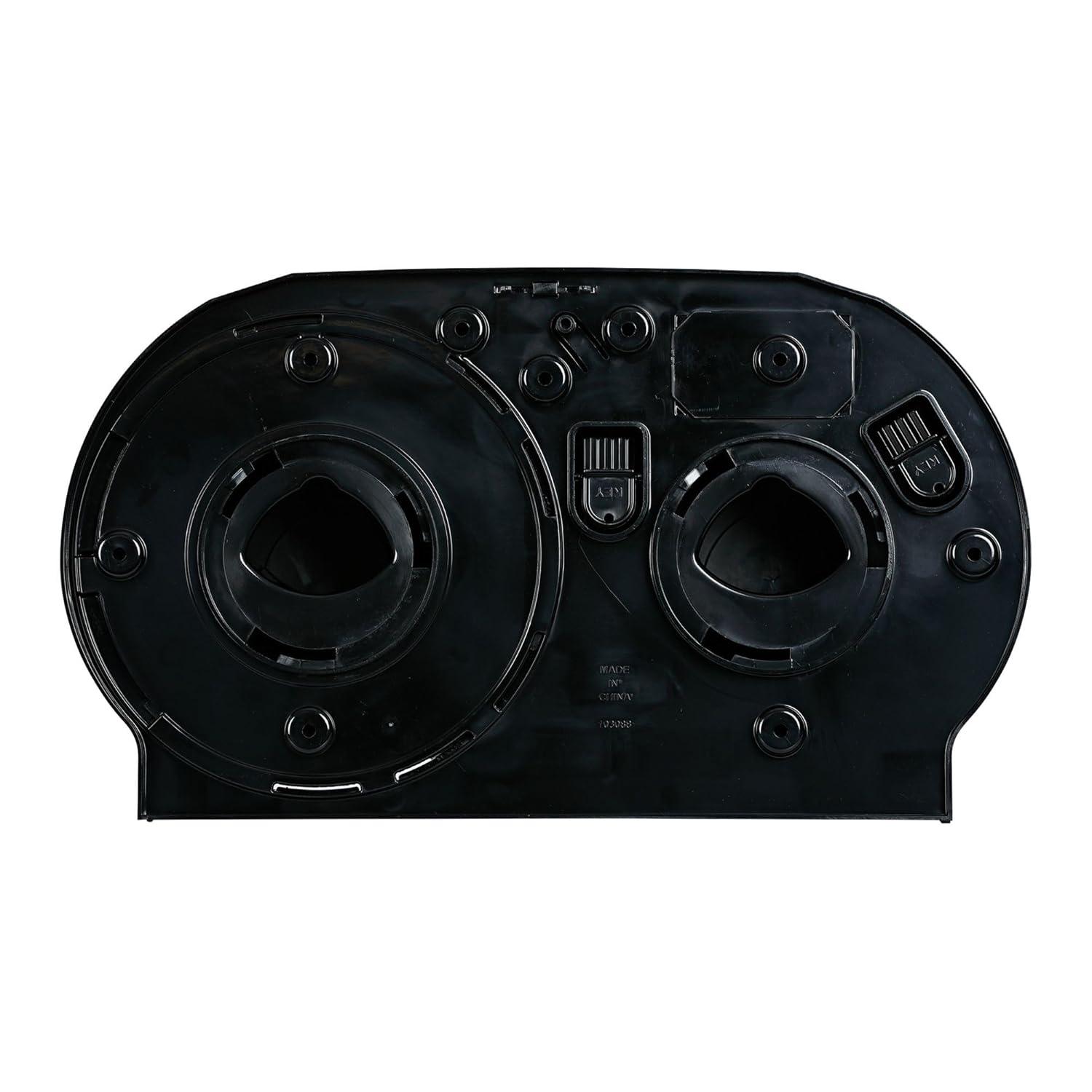 image:imageBoardwalk R4070BKBW 2025 in x 6 in x 1225 in Jumbo Twin Toilet Tissue Dispenser Black