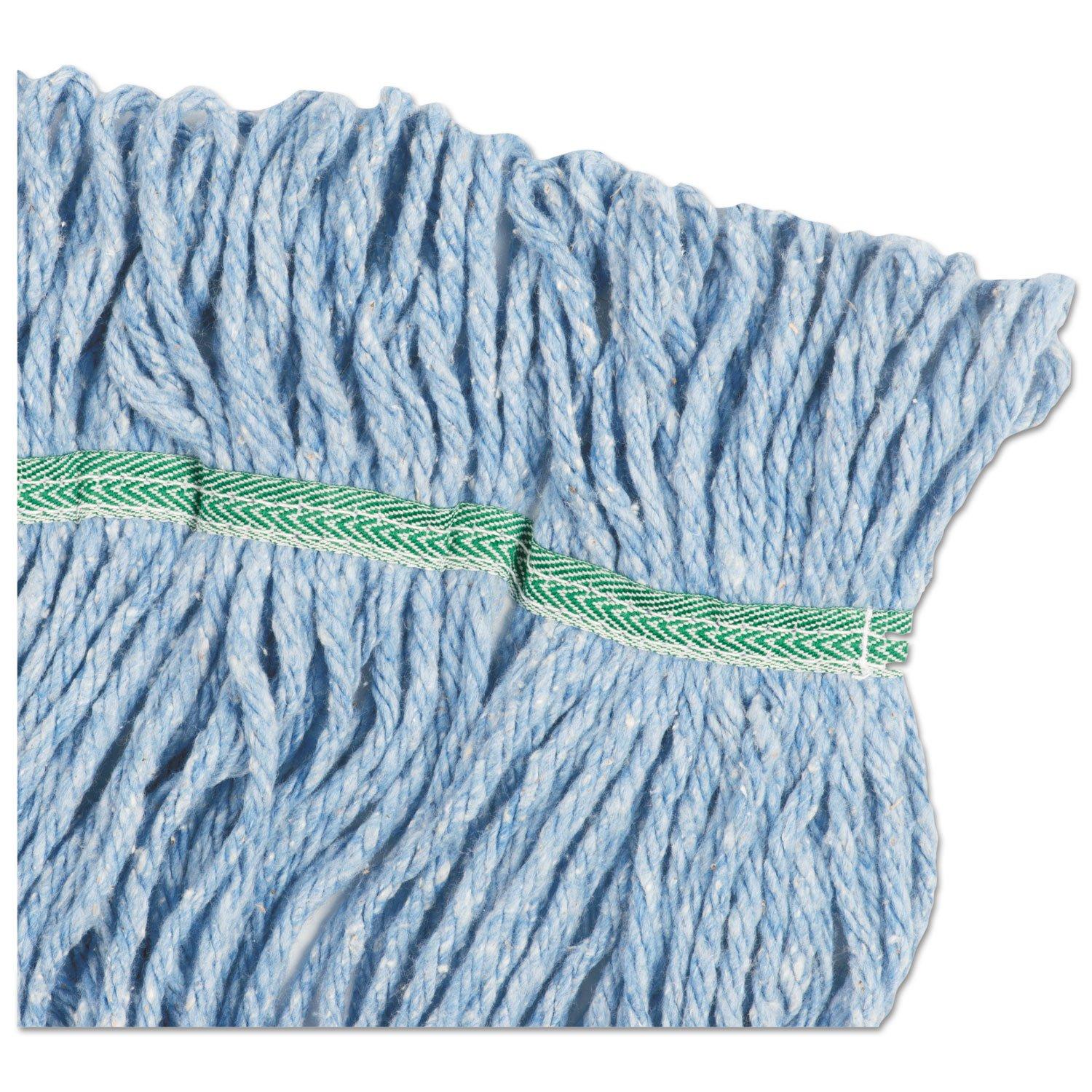 image:imageBoardwalk Super Loop Wet Mop Head CottonSynthetic Fiber 5 Headband Medium Size Blue 12Carton