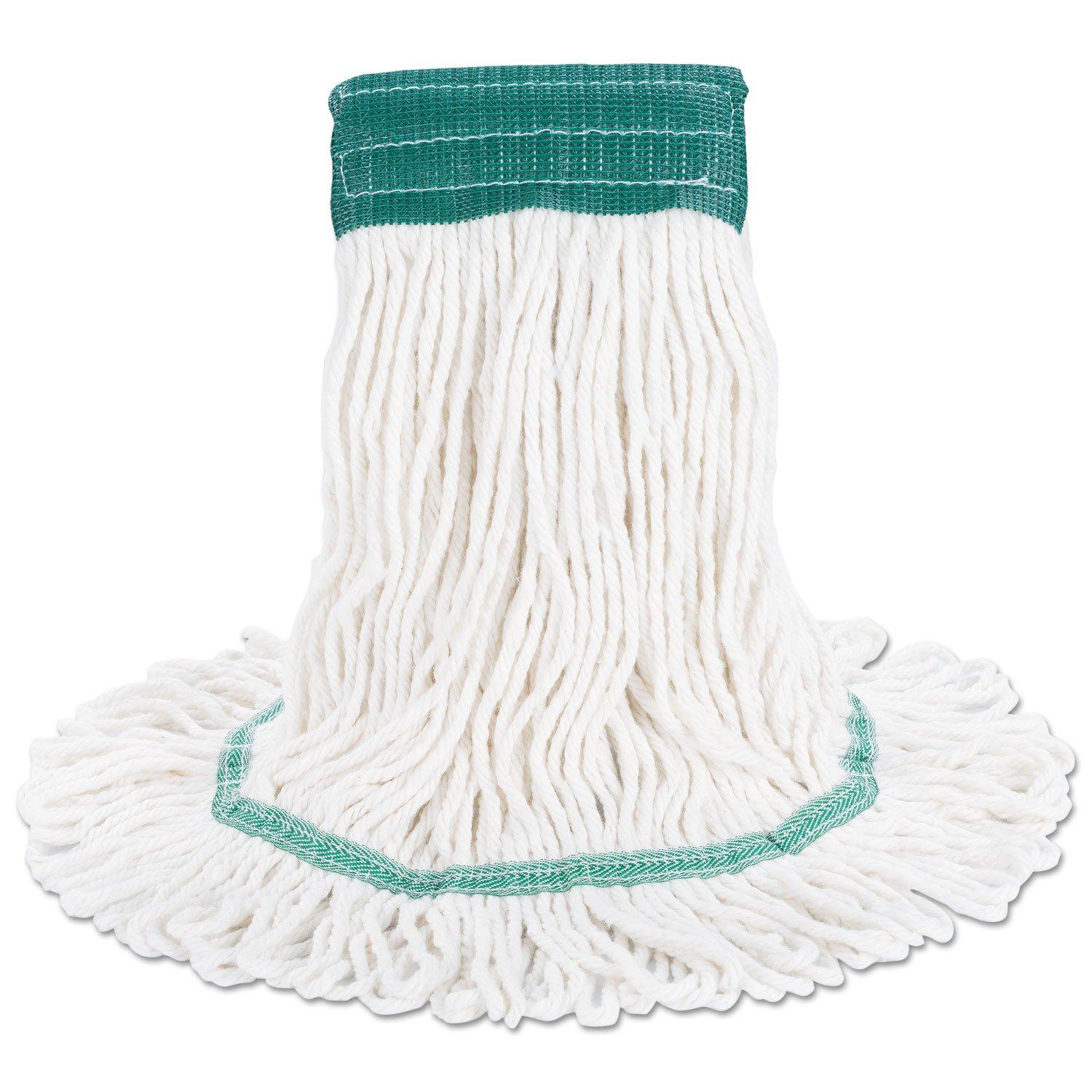 image:imageBoardwalk Super Loop Wet Mop Head CottonSynthetic Fiber 5 Headband Medium Size White 12Carton