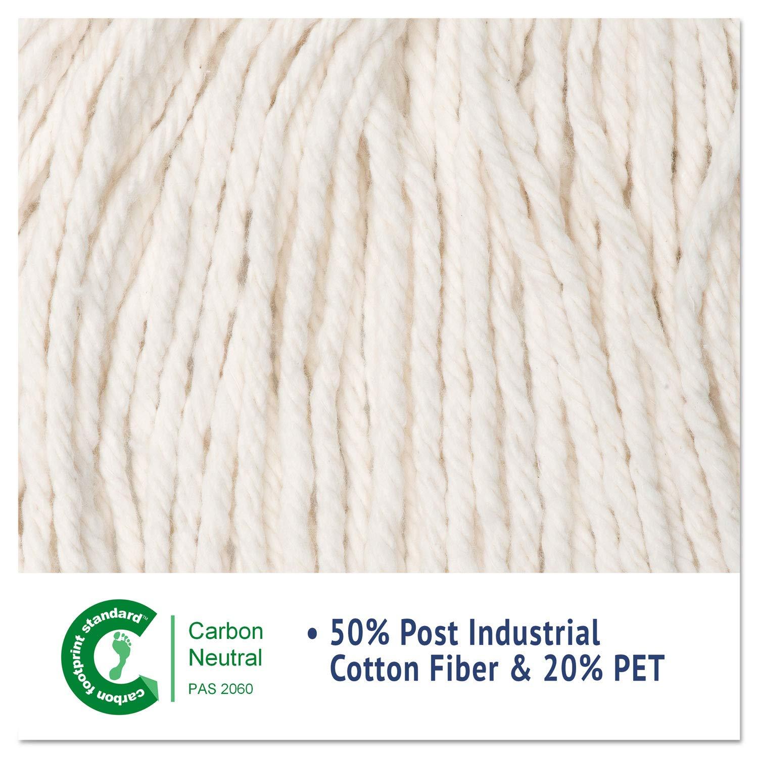 image:imageBoardwalk Super Loop Wet Mop Head CottonSynthetic Fiber 5 Headband Medium Size White 12Carton