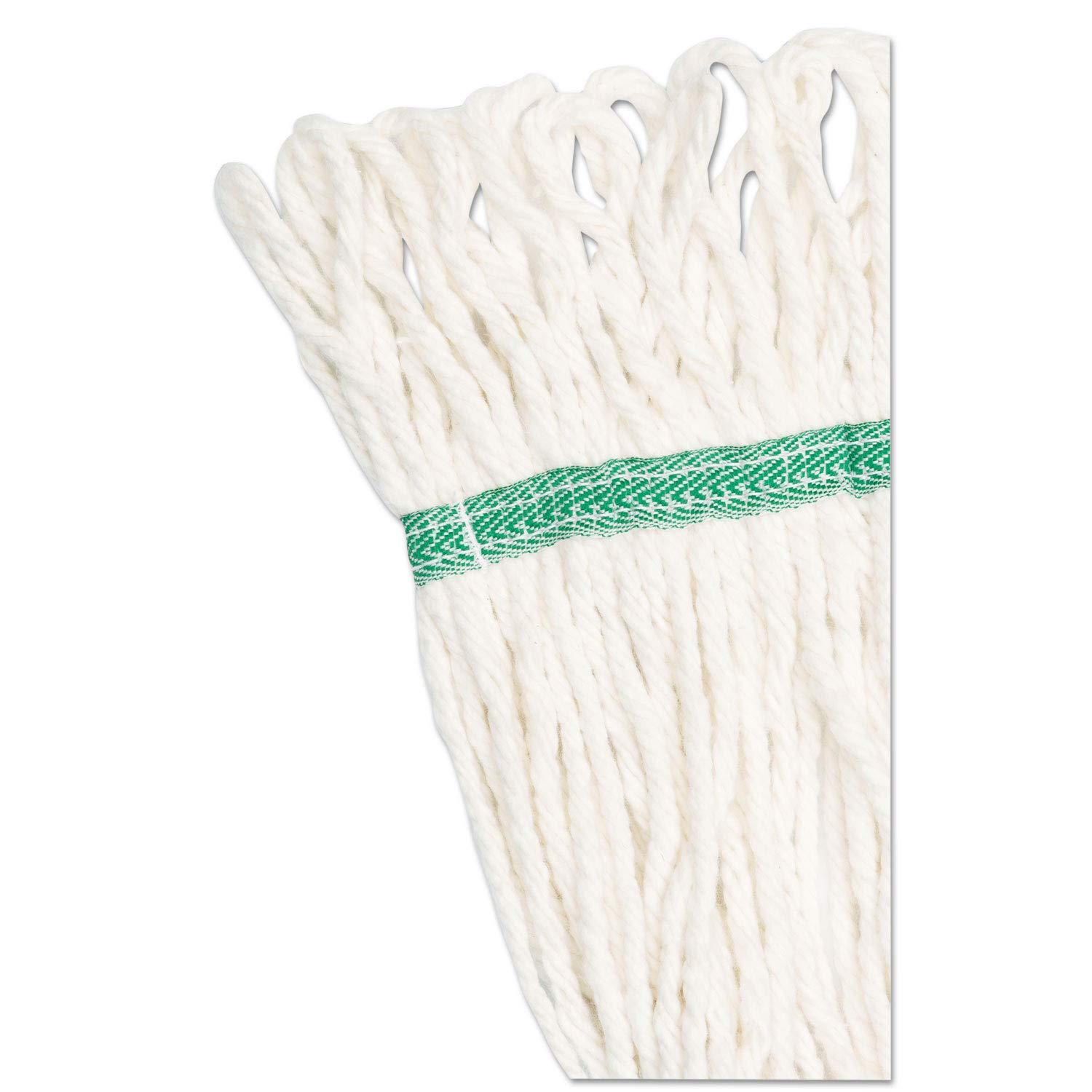 image:imageBoardwalk Super Loop Wet Mop Head CottonSynthetic Fiber 5 Headband Medium Size White 12Carton