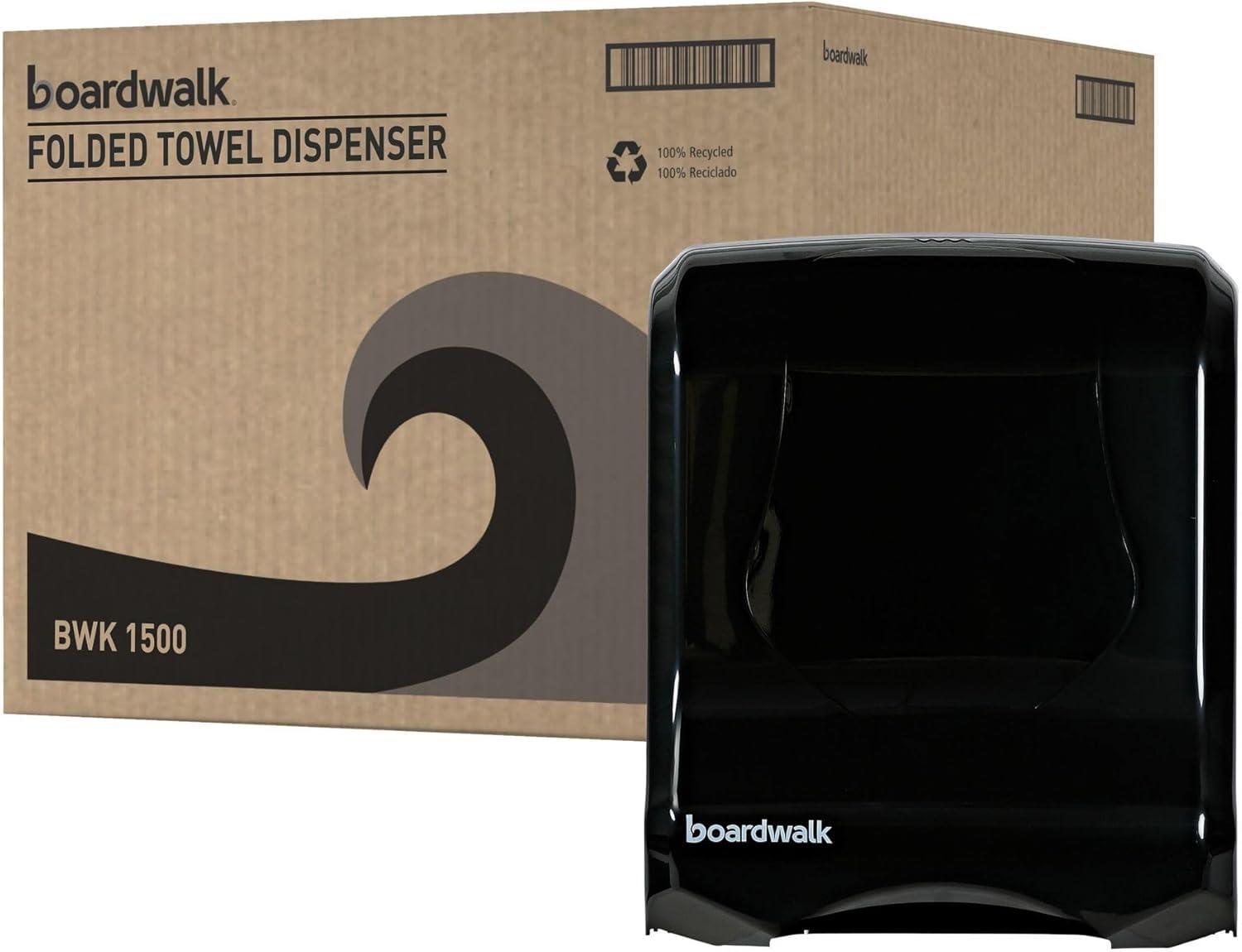 image:imageBoardwalk T1770BKBW 1175 in x 625 in x 18 in Ultrafold MultifoldCFold Towel Dispenser Black Pearl