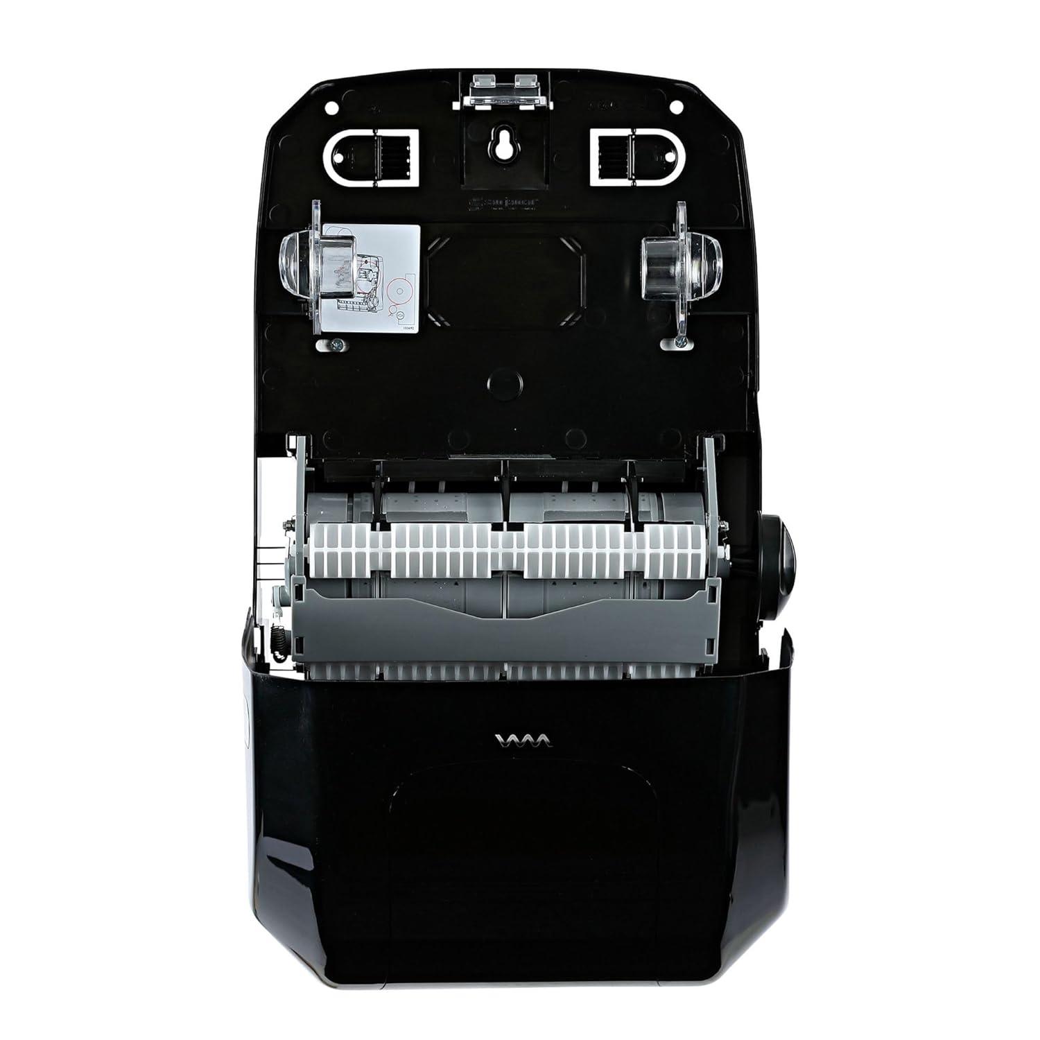 image:imageBoardwalk T7470BKBW 1325 in x 1025 in x 1625 in Hands Free Mechanical Towel Dispenser Black