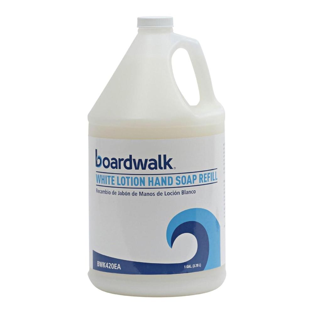 image:imageBoardwalk 420CT Mild Cleansing Lotion Soap Floral Scent Liquid 1gal Bottle Case of 4