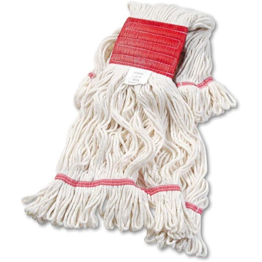image:imageBoardwalk 503BLEA Su Loop Wet Mop Head CottonSynthetic Large Size BlueWhite