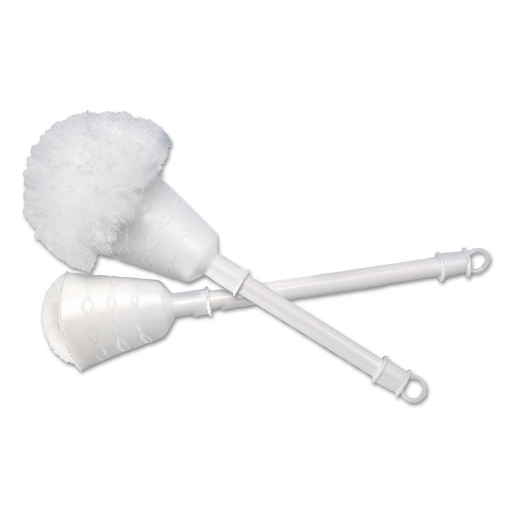 image:imageBoardwalk 528121 2 in Cone Head Plastic Bowl Mops with 10 in Handle White 25PieceCarton