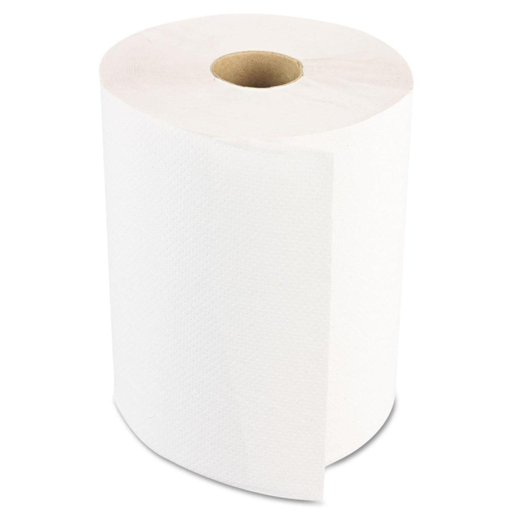 image:imageBoardwalk 6250 Hardwound Paper Towels Nonperforated 1Ply White 350 ft Case of 12 RollsWhite