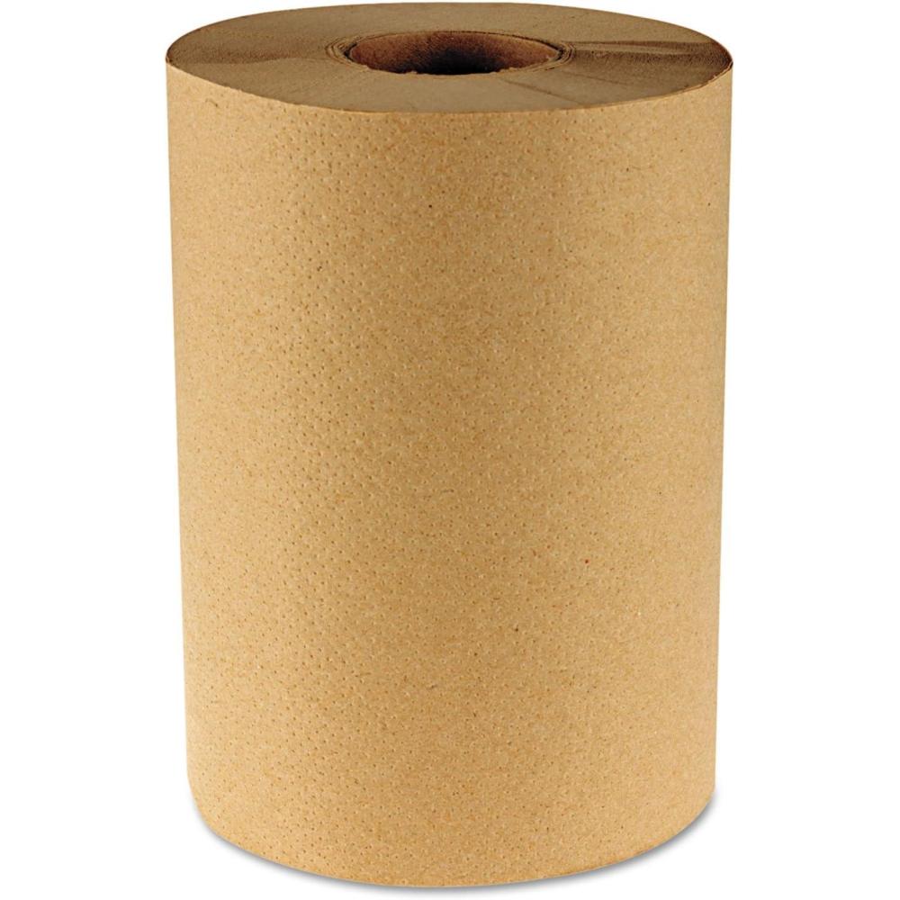 image:imageBoardwalk 6252 Hardwound Paper Towels 8 x 350ft 1Ply Natural Case of 12 Rollsbrown