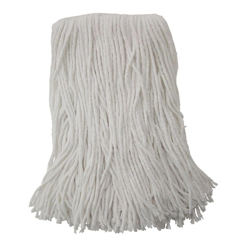 image:imageBoardwalk BWK2016R 16 CutEnd Standard Head Rayon Fiber Mop Head White 12Carton