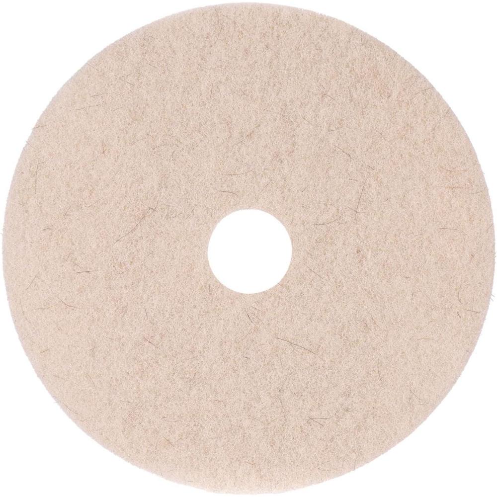 image:imageBoardwalk BWK4019NHE 19 in Diameter Natural Hog Hair Burnishing Floor Pads Beige 5Carton