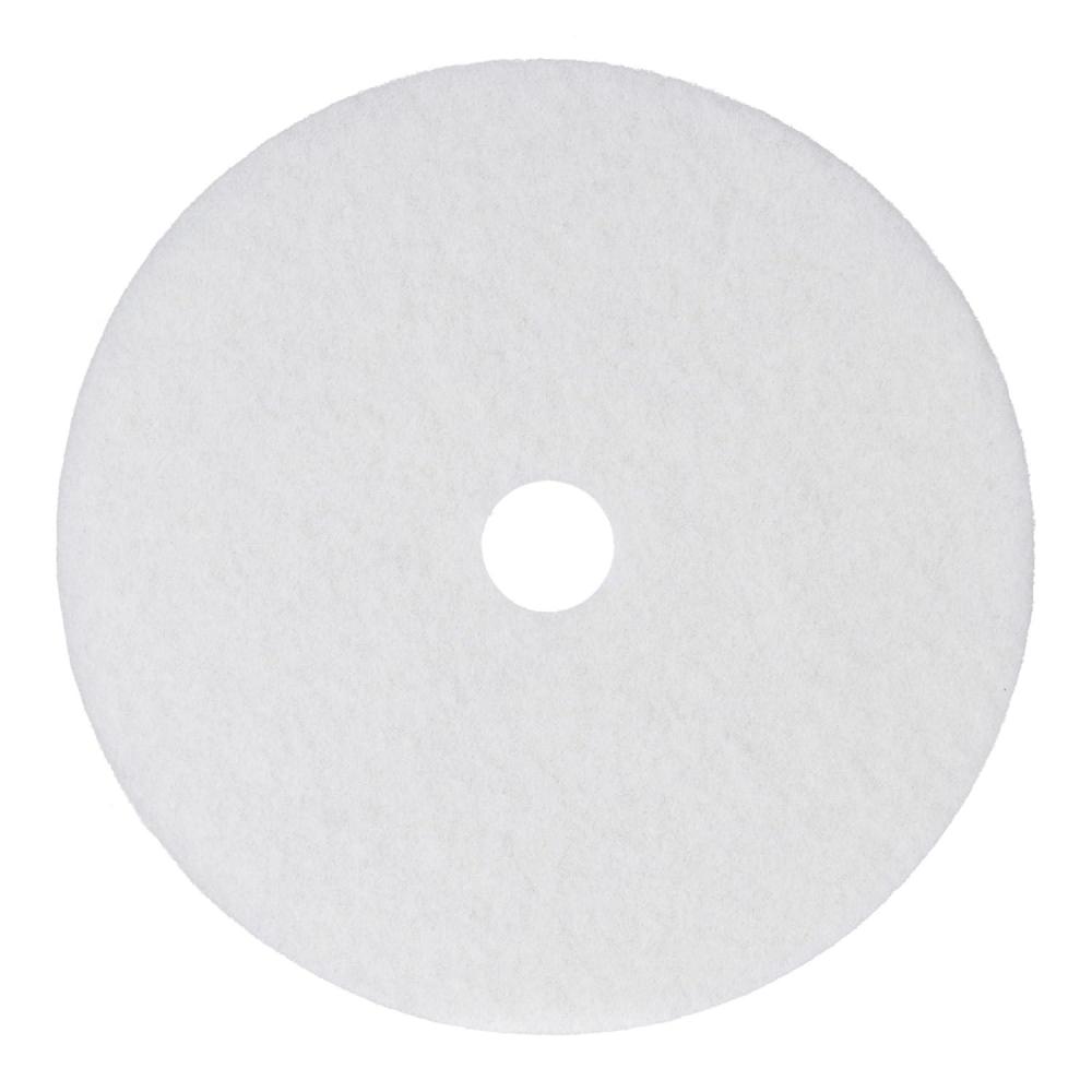 image:imageBoardwalk BWK4021WHI 21 in Diameter Polishing Floor Pads  White 5Carton