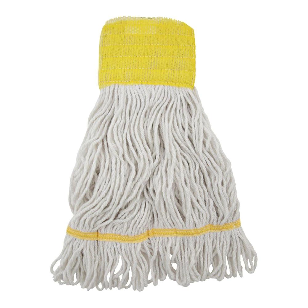 image:imageBoardwalk BWK501WH 5 in Headband CottonSynthetic Super Loop Wet Mop Head Small White 12Carton