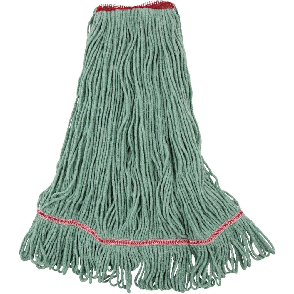 image:imageBoardwalk BWK503GNNB Premium Standard CottonRayon Fiber Mop Head Large Green 12Carton