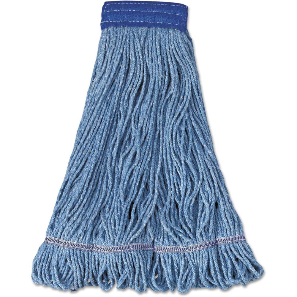 image:imageBoardwalk BWK504BL 5 in Super Loop CottonSynthetic Fiber Wet Mop Head XLarge Blue 12Carton