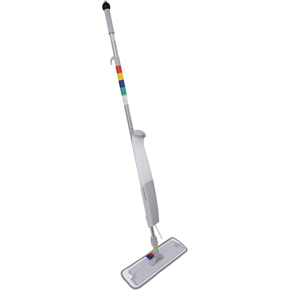 image:imageBoardwalk BWKBWMS16MFM 59 in Bucketless Microfiber Mop System Kit Gray Plastic