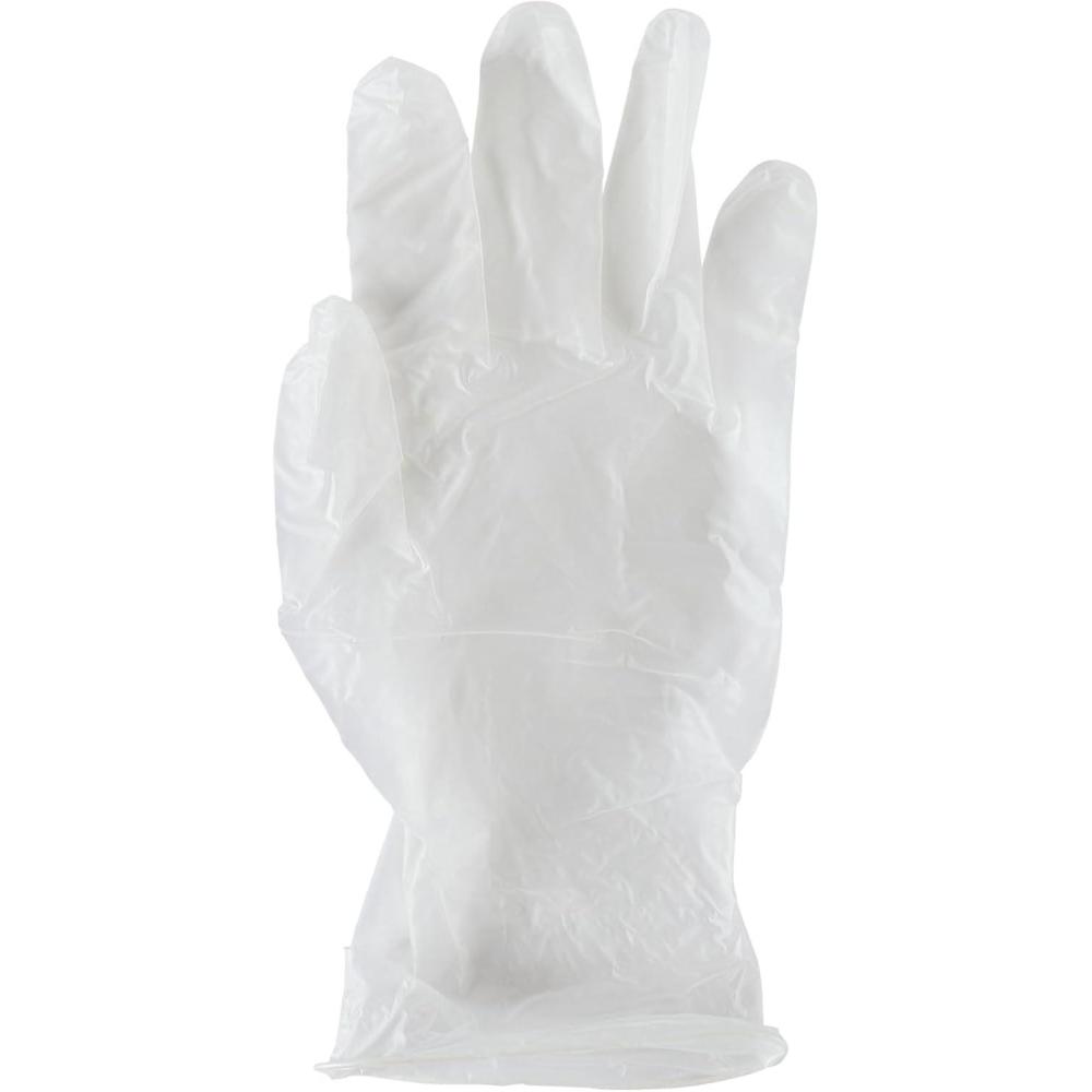 image:imageBoardwalk General Purpose Vinyl Gloves PowderLatexFree 26 mil Large Clear 100Box 10 BoxesCartonBwk365lct