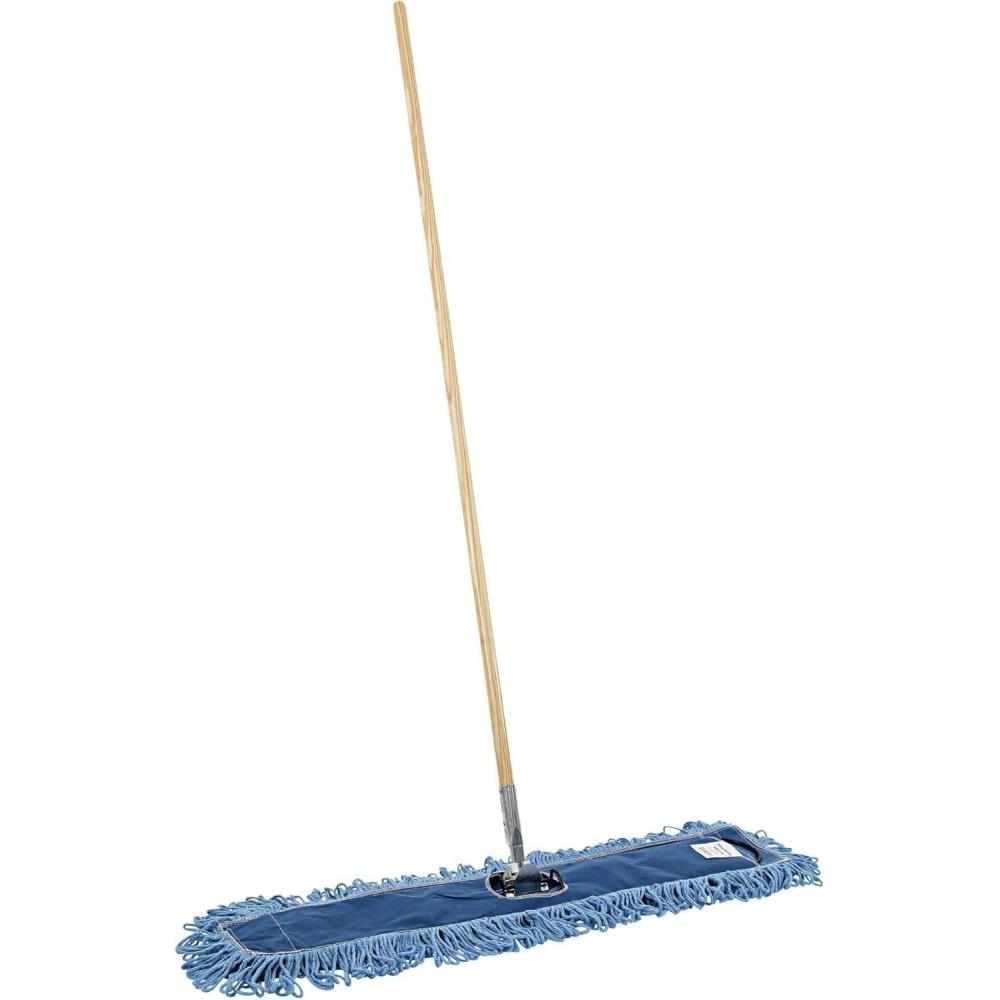 image:imageBoardwalk HL365BSPC LoopedEnd Dust Mop Kit 36 x 5 60Inch MetalWood Handle BlueNatural