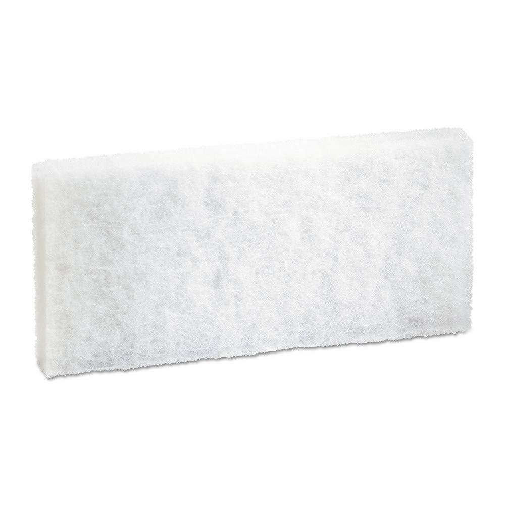 image:imageBoardwalk Light Duty Scour Pad 463 x 10 White 20Carton